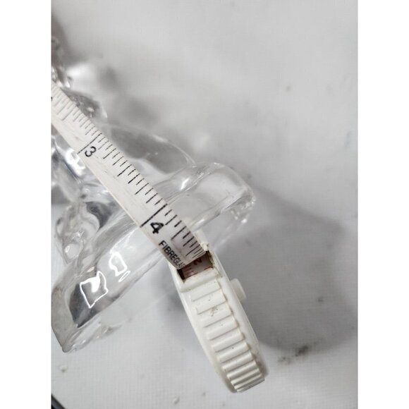 Vintage Lead Crystal Praying Winged Angel Glass Candlestick Candle Holder 4" - Picture 9 of 9